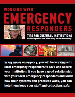 "Working with Emergency Responders" Poster